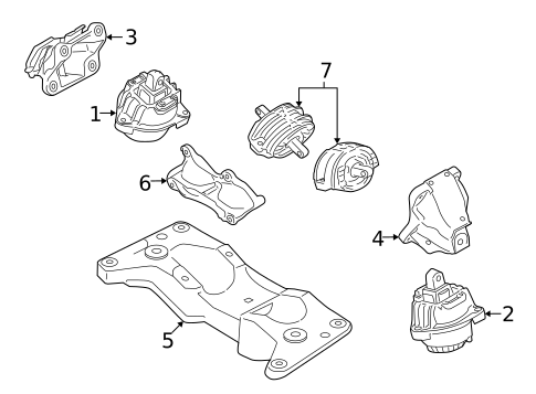 Engine & Trans Mounting for 2010 BMW 760Li #0