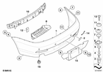 51127078428 - : Bumper Trim Panel, Primed, Rear for BMW Image