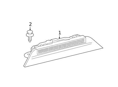 High Mounted Stop Lamp for 2014 Scion iQ #0