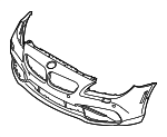 51117395715 - Body: Bumper Cover for BMW: 640i, 640i Gran Coupe, 640i xDrive, 640i xDrive Gran Coupe, 650i, 650i Gran Coupe, 650i xDrive, 650i xDrive Gran Coupe Image