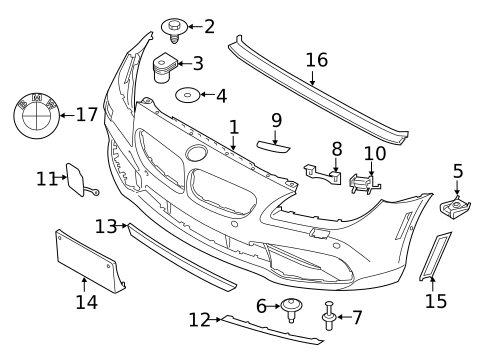 Bumper & Components - Front for 2016 BMW 650i #0