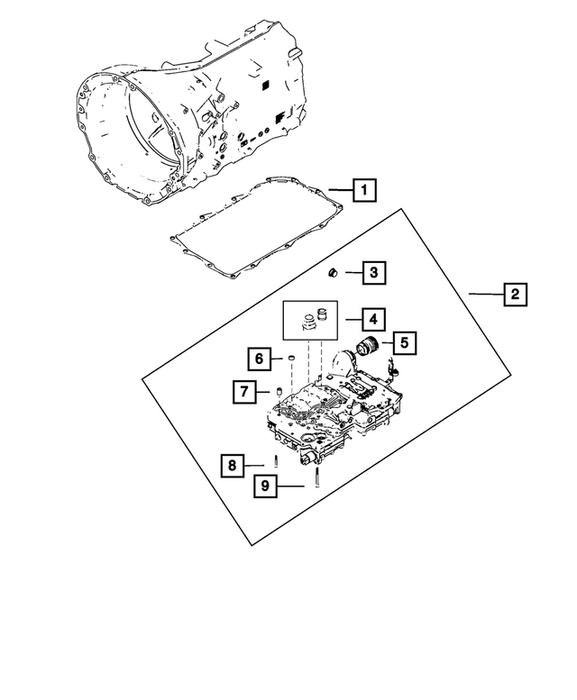 68567530AA - Transmission: Transmission Valve Body &amp; Control Unit for Mopar Image