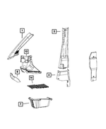 1YA79LA6AD - Interior Trim: B Pillar Molding, Left for Mopar Image