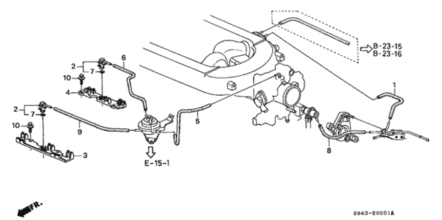 Install Pipe - Tubing (V6) (2) for 1998 Honda Accord #0
