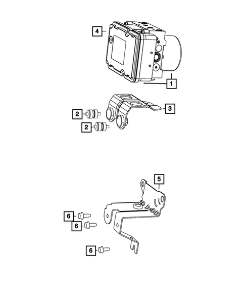 Hydraulic Control Unit, Brake Tubes and Hoses for 2016 Chrysler 200 #2