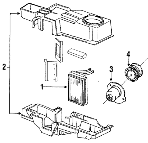 Heater Components for 1991 Mazda Navajo #0