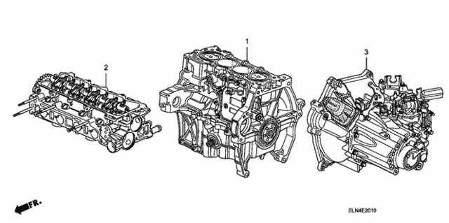 Engine Assy. - Transmission Assy. for 2007 Honda Fit #0