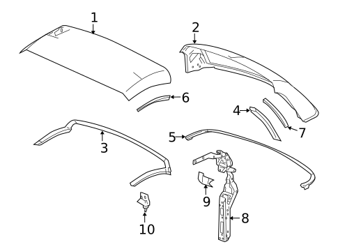 Top & Components for 2005 Chevrolet SSR #0