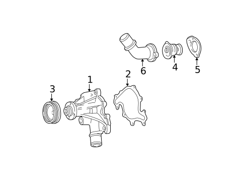 Water Pump & Related Components for 2001 Ford F-150 #0