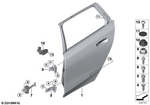 41525A32EB4 - Bodywork: Door, Aluminum, Rear Right for BMW Image