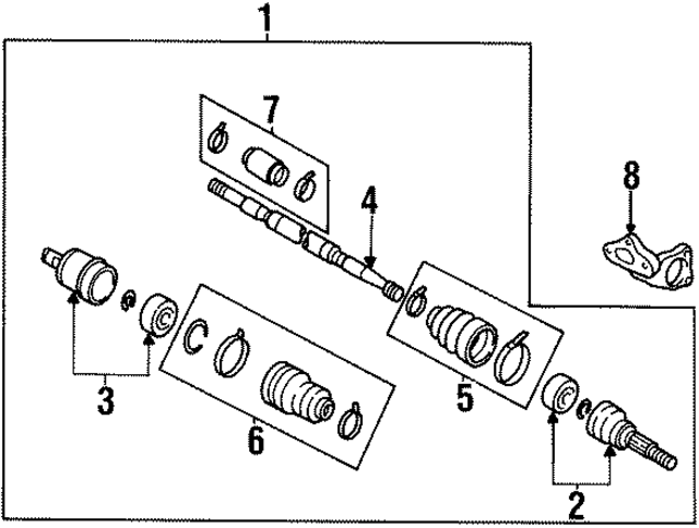 3910031U01 - : Axle Assembly for Nissan Image
