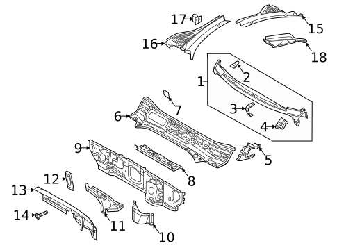 Cowl for 2019 Volkswagen Tiguan #0
