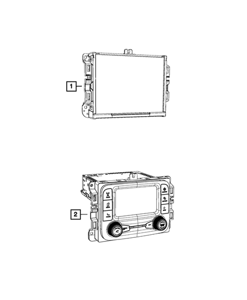 Radio, Antenna, Speakers, DVD, and Video systems for 2015 Ram 3500 #0