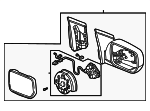 76250S3VA14ZR - : Mirror Assembly for Acura Image