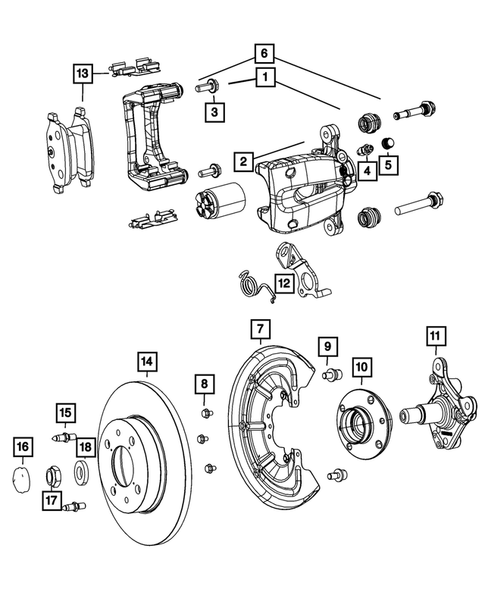 Rear Brakes for 2014 Fiat 500L #0
