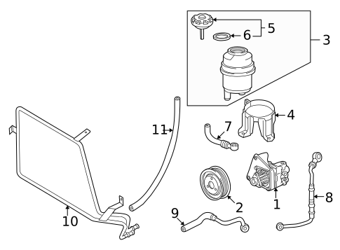 Pump & Hoses for 1999 BMW Z3 #0