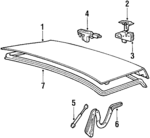 41621948045 - Body: Lid for BMW: 735i, 735iL, 740i, 740iL, 750iL Image
