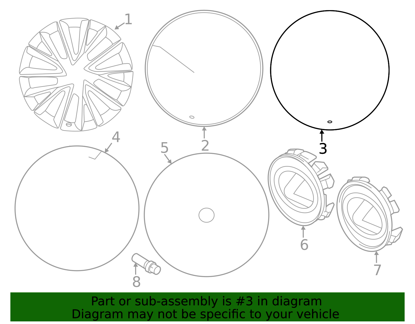 4261A-F6040 - Wheel, Alloy For 2022-2025 Lexus | Lexus OE Parts