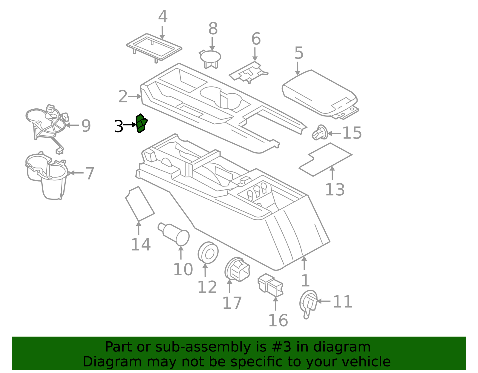 Genuine OEM Ford Part - Console Panel Clip W710088-S403 | Genuine OEM ...