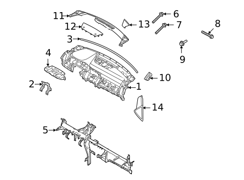 Instrument Panel for 2023 Kia Sorento #0