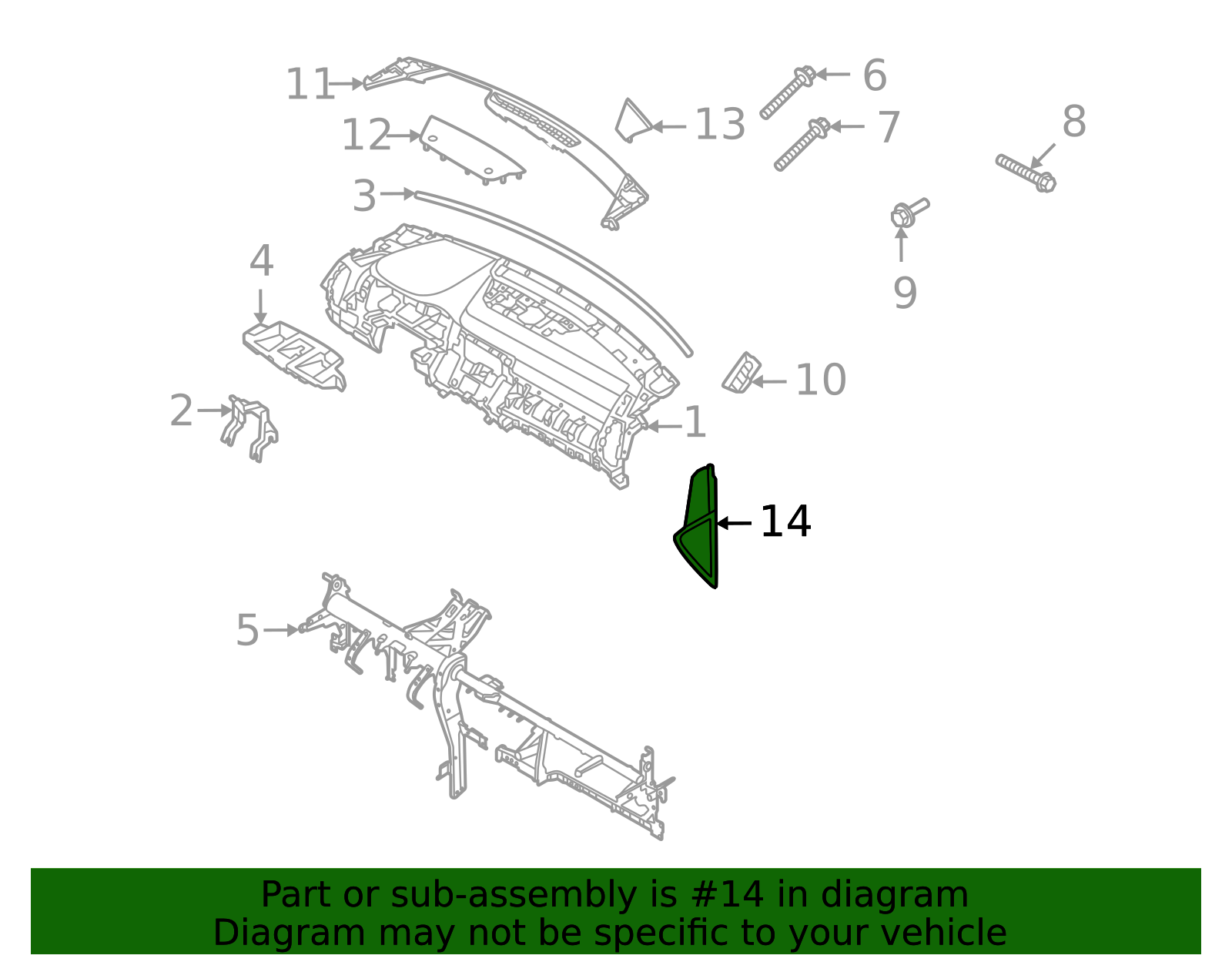 2021-2023 Kia Sorento Side Panel 84766-R5000WK | TascaParts.com