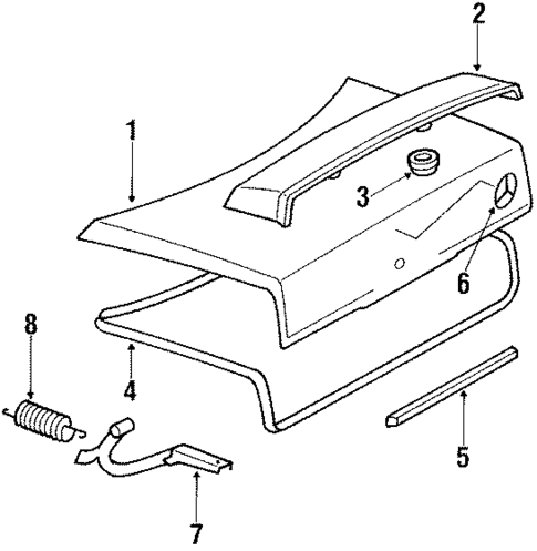 Lid & Components for 1985 Mercedes-Benz 190 D #0