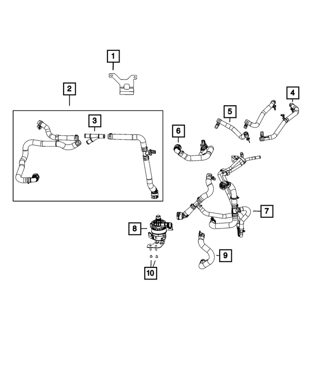 68516309AA - Cooling: 3 Way Connector for Mopar Image image