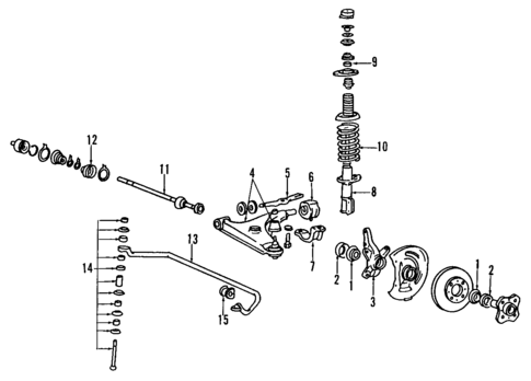 Front Suspension for 1985 Mitsubishi Galant #0