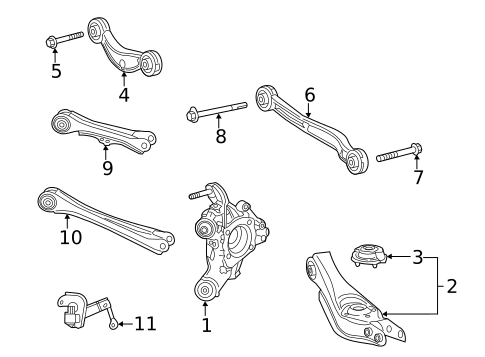 Rear Suspension for 2024 Acura TLX #2