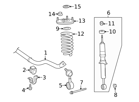 Struts & Components for 2021 Toyota Sequoia #1