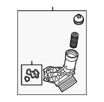 11428580414 - Engine: Oil Filter Housing for BMW: 230i, 230i xDrive, 330e, 330e xDrive, 330i, 330i xDrive, 430i, 430i Gran Coupe, 430i xDrive, 430i xDrive Gran Coupe, 530e, 530e xDrive, 530i, 530i xDrive, 540i, X3, X4, Z4 Image