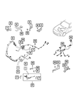 68314469AA - Electrical: Wiring Bracket for Fiat: 124 Spider Image