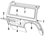 D9AZ7427846A - Body: Quarter Panel for FORD Image