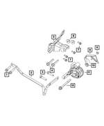 68170060AA - 3.6L ESS; Engine: Engine Mount Bracket, Front Lower for Ram: 1500 Image