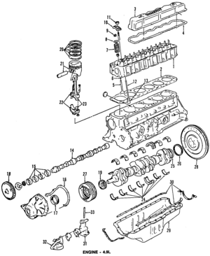 E7TZ6507G - Engine: Valves for Ford Image