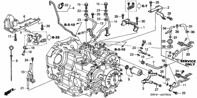 AT Oil Level Gauge - ATF Pipe (-'04) for 2004 Honda Pilot #0