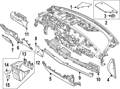 Instrument Panel Components for 2025 Kia EV6 #0