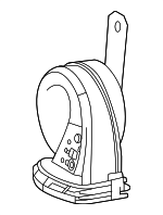 8652030670 - Electrical: Low Note Horn for Lexus: ES250, ES300h, ES350, GS F, GS Turbo, GS200t, GS300, GS350, GS450h, LC500, LC500h, LS500, LS500h, NX200t, NX250, NX300, NX300h, NX350, NX350h, NX450h+, RX350, RX350h, RX350L, RX450h, RX450h+, RX450hL, RX500h, UX200, UX250h, UX300h Image