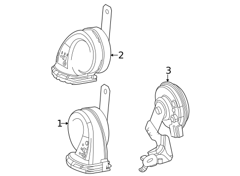 Horn for 2022 Lexus NX350h #0