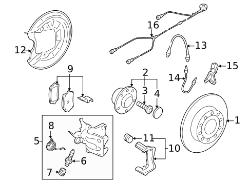 Rear Brakes for 2013 Audi A3 Quattro #0