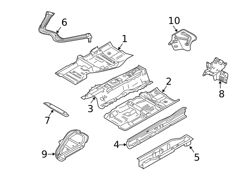 Floor & Rails for 2008 Nissan 350Z #0