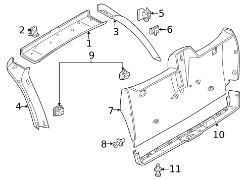 Interior Trim for 2000 Mercedes-Benz E320 #0