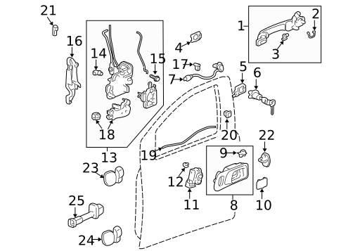 Rear Door for 2007 Honda Pilot #3