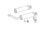 1164902615 - : Muffler for Mercedes-Benz Image