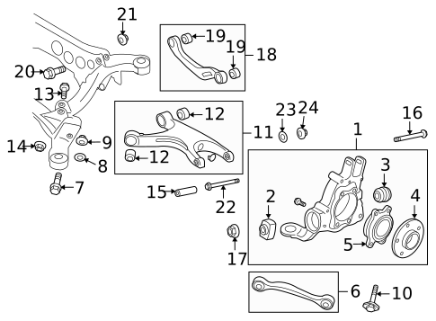 Rear Suspension for 2009 Audi Q5 #1