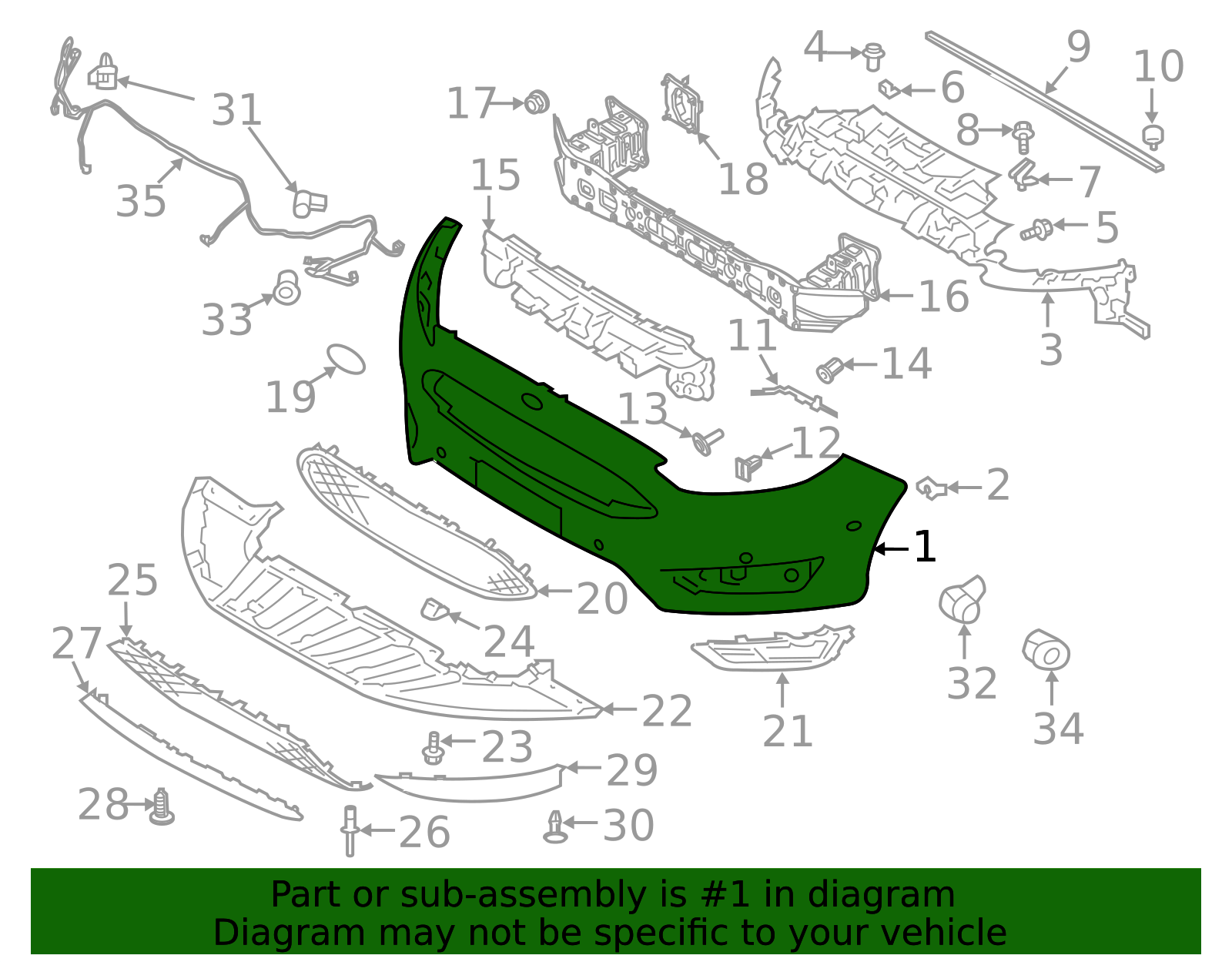f1ez17757captm - Ford Bumper Cover | Levittown Ford Parts