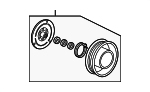 3890061AA01 - HVAC: Clutch &amp; Pulley for Acura Image