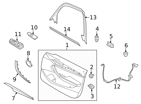 Front Door for 2015 BMW X1 #0