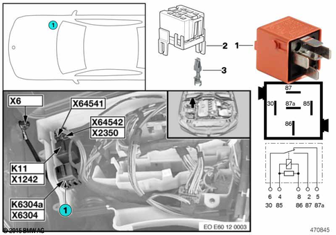 Relay for 2005 BMW 645Ci #7