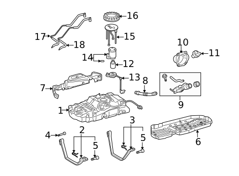 Fuel System Components for 2006 Toyota Tundra #0